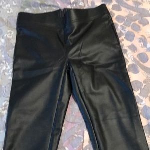 Faux leather leggings